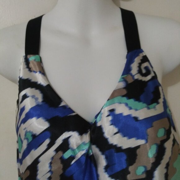 Alfani Women's Abstract Ruffle Front Halter Top – Size Small - Picture 5 of 8